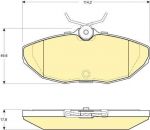 GIRLING Колодки торм. JAGUAR - LINCOLN (Ford/USA) S-Type/L (GDB1398, 6113981)