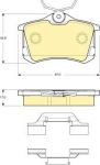 Girling 6114161 комплект тормозных колодок, дисковый тормоз на VW GOLF IV (1J1)