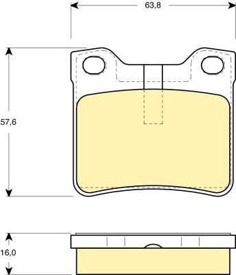 Girling 6114322 комплект тормозных колодок, дисковый тормоз на PEUGEOT 406 Break (8E/F)