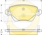 Girling 6114354 комплект тормозных колодок, дисковый тормоз на FORD MONDEO III седан (B4Y)