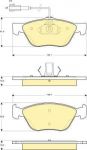 Girling 6114452 комплект тормозных колодок, дисковый тормоз на FIAT MAREA (185)
