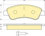 GIRLING Колодки тормозные CITROEN C4 03-/PEUGEOT 307/PARTNER 1.4/1.6 -ESP передние (425423, 6114634)