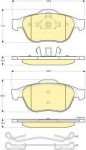 GIRLING Колодки тормозные RENAULT LAGUNA 01-/SCENIC 03- передние (573017J, 6114682)