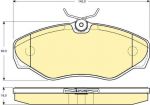 Girling 6114781 комплект тормозных колодок, дисковый тормоз на OPEL VIVARO фургон (F7)