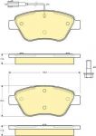 Girling 6114824 Колодки тормозные CITROEN NEMO 08-/FIAT DOBLO 01-/PEUGEOT BIPPER 08- передние