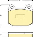 Girling 6114932 комплект тормозных колодок, дисковый тормоз на OPEL SPEEDSTER