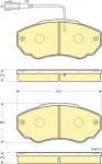 GIRLING Колодки торм пер CITROEN JUMPER/ PEUGEOT BOXER 2,5D/TD 04/02- (573113J, 6115179)