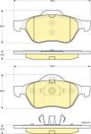 Girling 6115402 Колодки тормозные RENAULT MEGANE II/LAGUNA II/SCENIC II передние