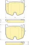 Girling 6115419 комплект тормозных колодок, дисковый тормоз на MERCEDES-BENZ CLS (C219)
