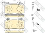 GIRLING Колодки тормозные MERCEDES C209/W203/W211/W220/R171/R230 передние (0064201220, 6115432)