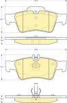 GIRLING Колодки тормозные задние MB W211 W212 W220 W221 R230 141.5X59.7X16.5mm (A4420442067, 6115462)