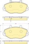 Girling 6115734 комплект тормозных колодок, дисковый тормоз на FORD TRANSIT c бортовой платформой/ходовая часть (E_ _)