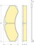 Girling 6116099 комплект тормозных колодок, дисковый тормоз на RENAULT TRUCKS MASCOTT c бортовой платформой/ходовая часть