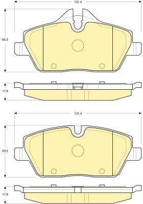 GIRLING Колодки тормозные перед. E81 E87 MINI Cooper 116i 118i 09 04-> 3 (34116767144, 6116111)