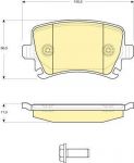 GIRLING Колодки тормозные зад. A4 A6 VW Golf V Jetta III Octavia Passat B6 Tiguan Touran 04-> (8E0698451J, 6116221)