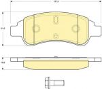 GIRLING Колодки торм пер C2/C4/XSARA 04- (GDB1623, 6116234)