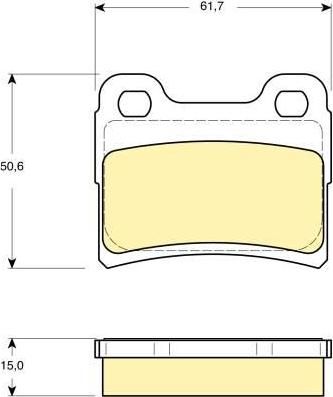 Girling 6116392 комплект тормозных колодок, дисковый тормоз на FORD ESCORT VII седан (GAL, AFL)