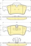 GIRLING Колодки тормозные задние MB W164 ML 05> W251 R-CLASS 06> (0044205220, 6116432)