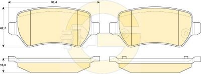 GIRLING Колодки тормозные OPEL ZAFIRA 05- задние (1605128, 6118311)