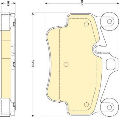 GIRLING Колодки тормозные PORSCHE 911 04-/BOXSTER 08-/CAYMAN 09- передние (6118369)