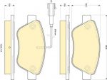 Girling 6118424 комплект тормозных колодок, дисковый тормоз на FIAT PUNTO EVO (199)