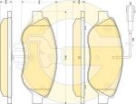 Girling 6118554 комплект тормозных колодок, дисковый тормоз на FIAT BRAVO II (198)