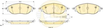 Girling 6119184 Колодки тормозные SKODA OCTAVIA 12-/VW GOLF 12-/PASSAT 08- передние