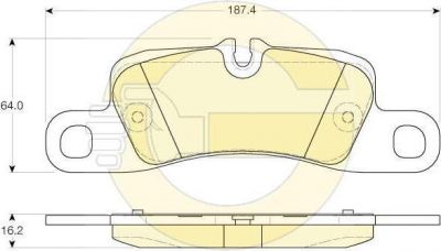 Girling 6119626 Колодки тормозные PORSCHE CAYENNE 3.0-4.8 (2EH) 10- задние