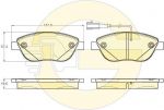 Girling 6120013 комплект тормозных колодок, дисковый тормоз на FIAT LINEA (323)