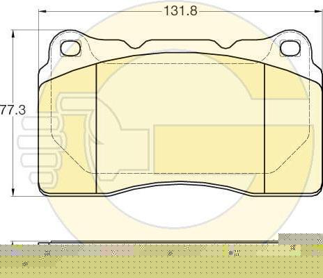 GIRLING Колодки тормозные VOLVO S60 2.5T AWD 03-10 передние (с ном.шасси 466813) (6120075)
