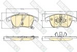 Girling 6120922 комплект тормозных колодок, дисковый тормоз на FORD GALAXY