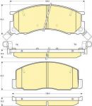 GIRLING Колодки тормозные перед. TOYOTA PREVIA 90-99 (0446528040, 6130869)
