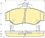 Girling 6130891 комплект тормозных колодок, дисковый тормоз на HYUNDAI H100 автобус (P)
