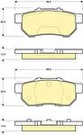 Girling 6131139 Колодки тормозные HONDA CIVIC 1.4-1.6 91-01 задние