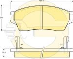Girling 6131289 комплект тормозных колодок, дисковый тормоз на HONDA PRELUDE III (BA)