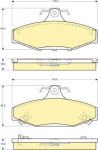Girling 6131351 комплект тормозных колодок, дисковый тормоз на SSANGYONG KORANDO (KJ)