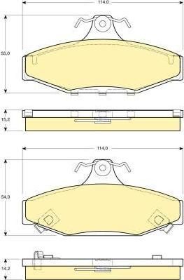 Girling 6131351 комплект тормозных колодок, дисковый тормоз на SSANGYONG KORANDO (KJ)