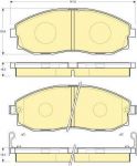 GIRLING Колодки тормозные передние HYUNDAI H-1 STAREX 97- (581014AA00, 6132019)