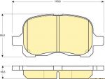 GIRLING Колодки тормозные передние TOYOTA COROLLA 97-02 (0446502040, 6132041)
