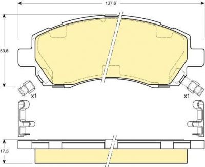 GIRLING Колодки торм. Subaru Impreza/Legacy 96-05 (GDB3205, 6132059)