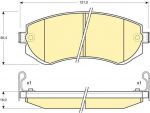 GIRLING Колодки дисковые перед. NISSAN Almera(N15) 1,4-2,0L 95-00 410602N290 (GDB3208, 6132089)