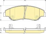 GIRLING Колодки тормозные KIA SPORTAGE 2.0 94-03 передние (0K0453323Z, 6132419)