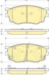 Girling 6132539 комплект тормозных колодок, дисковый тормоз на MAZDA 626 V Hatchback (GF)