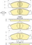 Girling 6132811 комплект тормозных колодок, дисковый тормоз на SSANGYONG KORANDO (KJ)