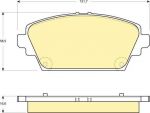GIRLING Колодки тормозные передние NISSAN PRIMERA (P12) 02> ALMERA TINO 00>05 (410604U127, 6132919)