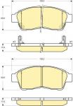 Girling 6133009 комплект тормозных колодок, дисковый тормоз на TOYOTA COROLLA Liftback (_E11_)