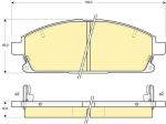 GIRLING Колодки торм. INFINITI - Nissan Q45/QX4/Pathfinder (GDB3312, 6133129)