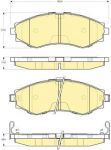 Girling 6133459 комплект тормозных колодок, дисковый тормоз на CHEVROLET EPICA (KL1_)