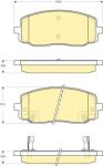 GIRLING Колодки тормозные передние HYUNDAI i10 08- KIA PICANTO 04- (5810107A10, 6133699)