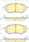 GIRLING Колодки тормозные передние SUBARU LEGACY OUTBACK TRIBECA 03- (26296AG030, 6133729)